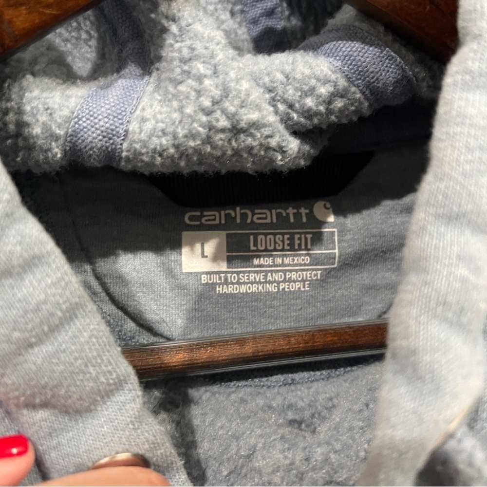 Carhartt sweatshirt blue thundercloud size large - Picture 9 of 12